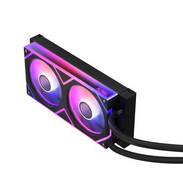 XPG LEVANTE II Processor Væskekølingssæt 12 cm Sort