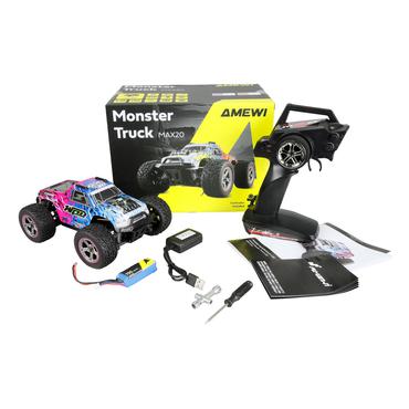 Amewi Hyper Go MAX20 Monstertruck Li-Po 750mAh blau/pink