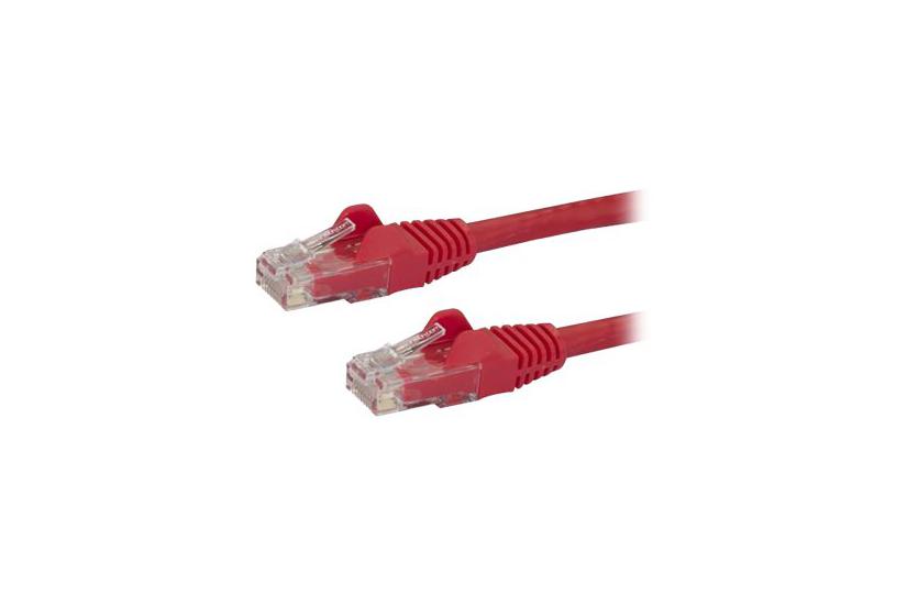 StarTech.com 100ft CAT6 Ethernet Cable, 10 Gigabit Snagless RJ45 650MHz 100W PoE Patch Cord, CAT 6 10GbE UTP Network Cable w/Strain Relief, Red, Fluke Tested/Wiring is UL Certified/TIA - Category 6 - 24AWG (N6PATCH100RD) - patch-kabel - 30.5 m - röd