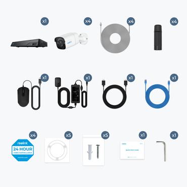 Reolink NVS8-5MB4 tilbeh&oslash;r til videooverv&aring;gning Ledningsf&oslash;rt 8 kanaler