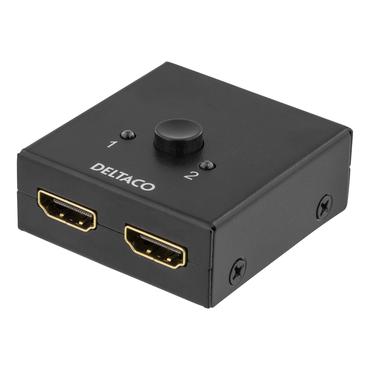 DELTACO PRIME HDMI-7017 - video-/audioswitch - 2 porte