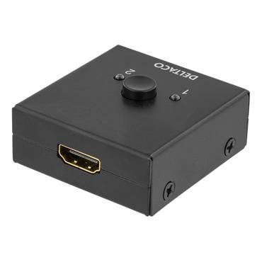 DELTACO PRIME HDMI-7017 - video-/audioswitch - 2 porte