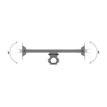 Multibrackets M Pro Series monteringssats - modulär - för 2 LCD-bildskärmar - svart