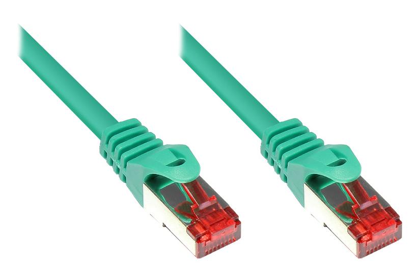 Alcasa 3m Cat6 S/FTP netværkskabel Grøn S/FTP (S-STP)