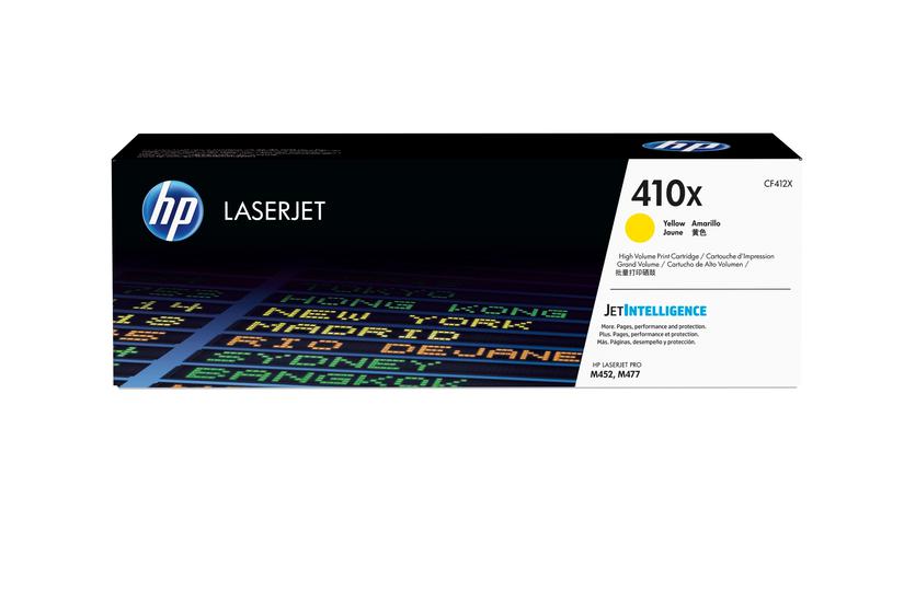 HP 410X - L&aring;ng livsl&auml;ngd - gul - original - LaserJet - tonerkassett (CF412X)