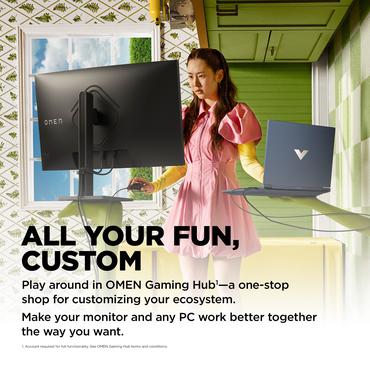 OMEN by HP 32c skærm - Kantbelyst LED - 31.5" - AMD FreeSync Premium - VA - 1ms - QHD 2560x1440