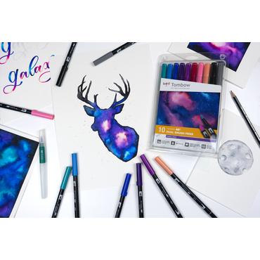 Tombow ABT Dual Brush Pen Set filtpen Flerfarvet 10 stk