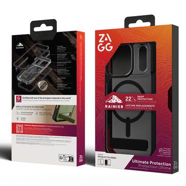 ZAGG Rainier Snap Kickstand mobiltelefon etui 16 cm (6.3") Cover Sort