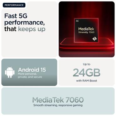 Motorola moto g56 5G 17,1 cm (6.72") Hybrid Dual SIM Android 15 USB Type-C 8 GB 256 GB 5200 mAh Grå