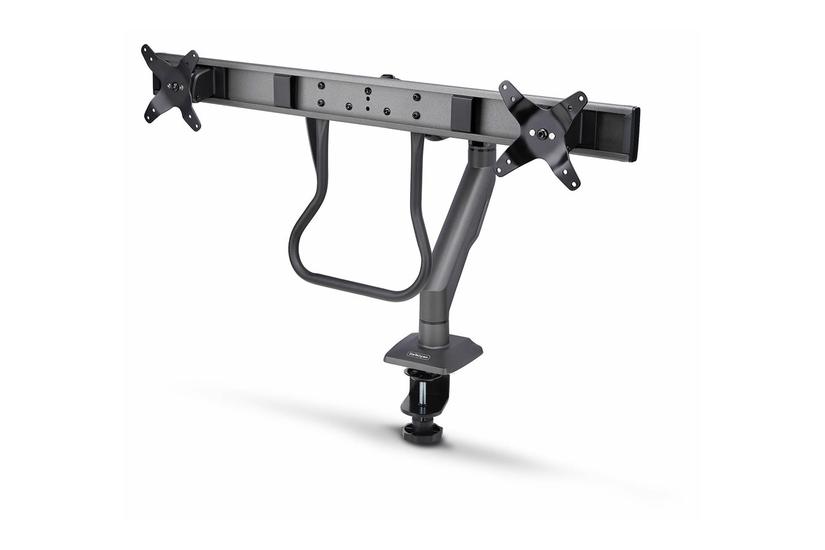StarTech.com Desk Mount Dual Monitor Arm w/ Crossbar, Up To 27" Displays monteringssats - articulating, mechanical spring - för 2 LCD-bildskärmar - svart - TAA-kompatibel