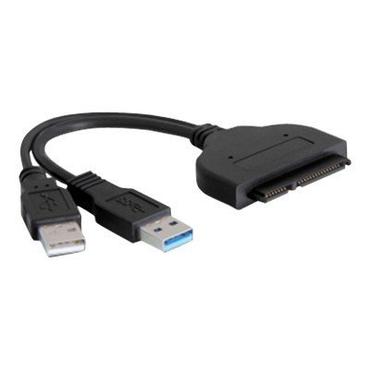 DeLOCK Converter SATA 22 pin > USB 3.0-A male + USB 2.0-A male