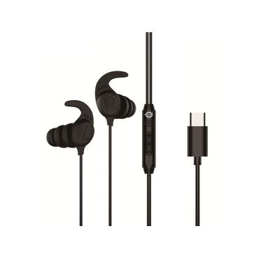 Conceptronic Headset - Kabel - I öra, Öronkrok - Intraaural - Inline-mikrofon - Svart