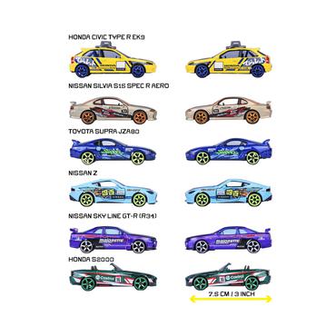 *JDM Legends Deluxe Cars 6-asst.