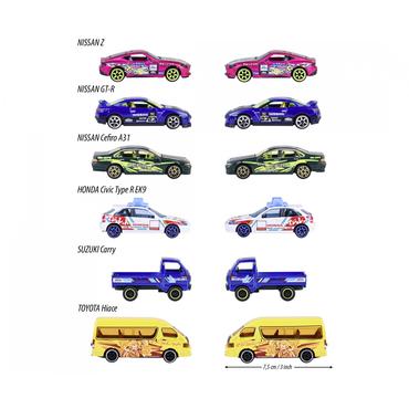 *JDM Legends Deluxe Cars 6-asst.