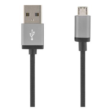 DELTACO MICRO-113F - USB-kabel - USB till mikro-USB typ B - 2 m