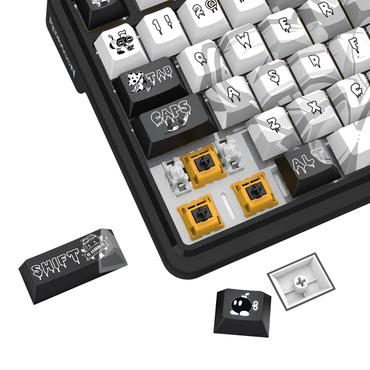 REDRAGON K719GF-RGB-PRO tastatur USB + RF Wireless + Bluetooth Sort