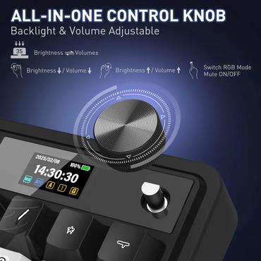 REDRAGON K719GF-RGB-PRO tastatur USB + RF Wireless + Bluetooth Sort