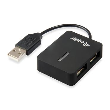 Equip 128952 interface hub USB 2.0 480 Mbit/s Sort