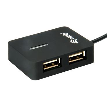 Equip 128952 interface hub USB 2.0 480 Mbit/s Sort