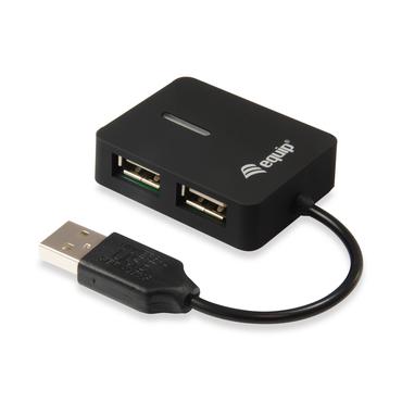 Equip 128952 interface hub USB 2.0 480 Mbit/s Sort