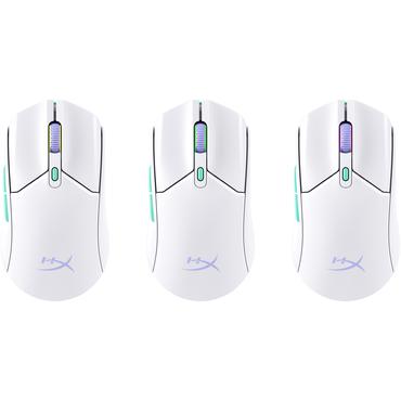 HyperX Pulsefire Haste 2 Core – Trådløs gamingmus (hvid/grøn/lilla)