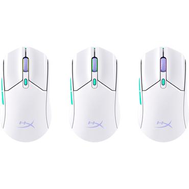 HyperX Pulsefire Haste 2 Core – Trådløs gamingmus (hvid/grøn/lilla)