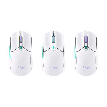 HyperX Pulsefire Haste 2 Core – Trådløs gamingmus (hvid/grøn/lilla)