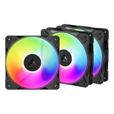 ARCTIC Freezer P12 Pro Reverse A-RGB - 3 Pack Computerkabinet Ventilator 12 cm Sort 3 stk