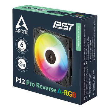 ARCTIC Freezer P12 Pro Reverse A-RGB - 3 Pack Computerkabinet Ventilator 12 cm Sort 3 stk