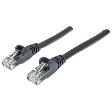 Intellinet Network Patch Cable, Cat6, 20m, Black, CCA, U/UTP, PVC, RJ45, Gold Plated Contacts, Snagless, Booted, Lifetime Warranty, Polybag - patchkabel - 20 m - sort