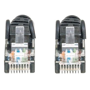 Intellinet Network Patch Cable, Cat6, 20m, Black, CCA, U/UTP, PVC, RJ45, Gold Plated Contacts, Snagless, Booted, Lifetime Warranty, Polybag - patchkabel - 20 m - sort