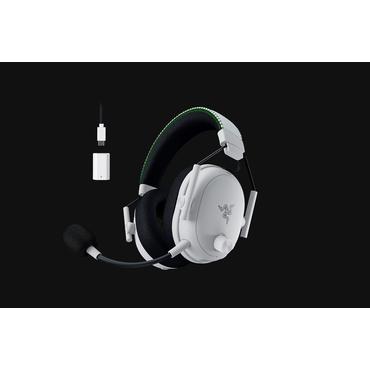 Razer BlackShark V3 Pro Headset Kabel & tr&aring;dl&oslash;s Spil USB Type-A Bluetooth Hvid