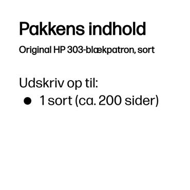 HP 303 - sort - original - blækpatron