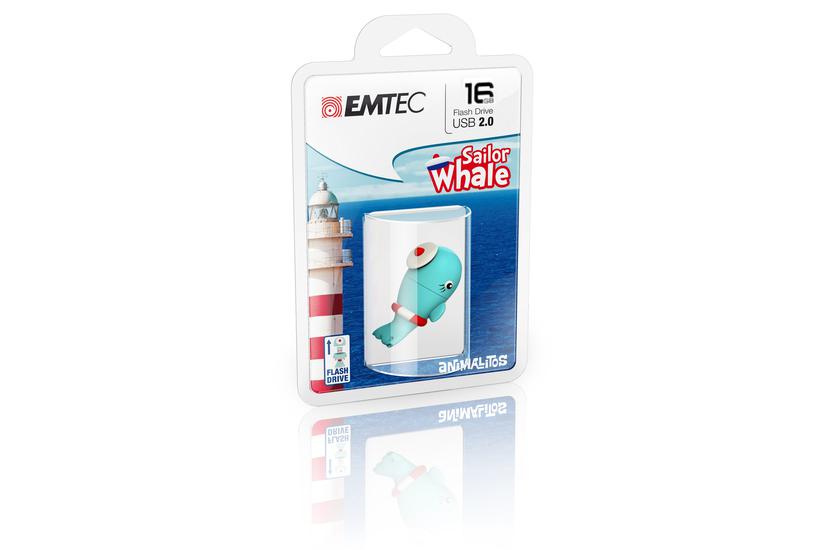 Emtec Sailor Whale USB-nøgle 16 GB USB Type-A 2.0 Blå