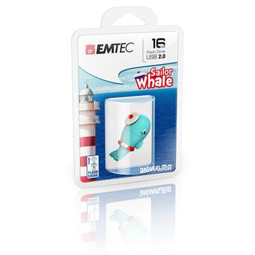 Emtec Sailor Whale USB-nøgle 16 GB USB Type-A 2.0 Blå