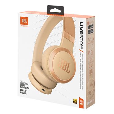 JBL Live 670NC Headset Trådløs Opkald/musik Bluetooth Sand