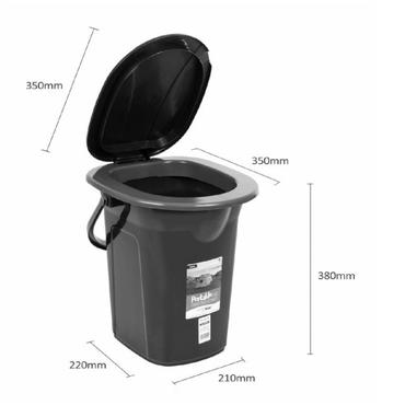 GreenBlue GB320BB Portable Travel Toilet Bucket 19L max. 130kg