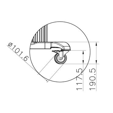 Multibrackets M Public Dual Pillar 180 HD vagn - f&ouml;r platt panel - svart
