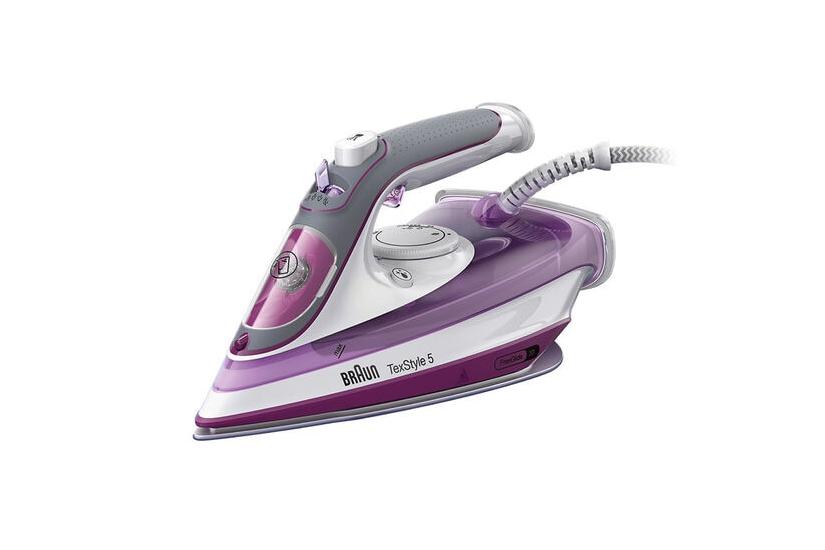 Braun TexStyle 5 SI 5037 VI - dampstrygejern - såleplade: FreeGlide 3D SuperCeramic
