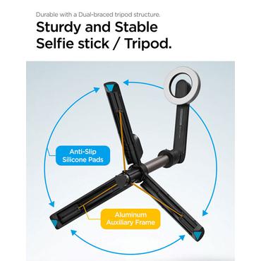 SPIGEN S571W MAGSAFE BLUETOOTH SELFIE STICK TRIPOD BLACK