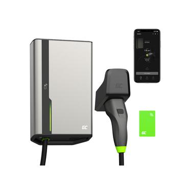 Greencell HabuDen Wallbox 22kW 32A 5m NFC Kabel Typ 2 Inteligentna Stacja Ladowania EV z Aplikacja GC App Bluetooth WiFi