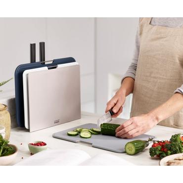 Joseph Joseph Nest køkken skærebræt Rektangulær Rustfrit stål Grå