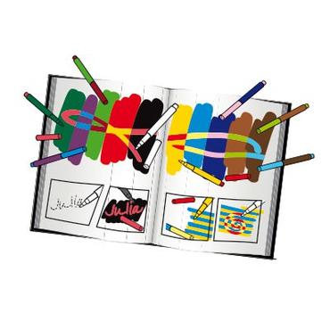 Malinos 300005 filtpen Flerfarvet 12 stk