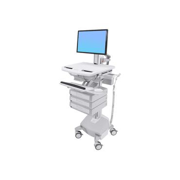 Ergotron StyleView Cart with LCD Pivot, LiFe Powered, 3 Drawers