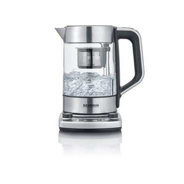 Severin tea maker Professional WK 3422, tea maker (stainless steel (brushed)/black, 1.7 liters)