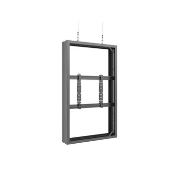 Multibrackets M Pro Series monteringssats - rygg mot rygg - f&ouml;r 2 LCD/plasmapaneler - vajer, medel - svart, RAL 9005