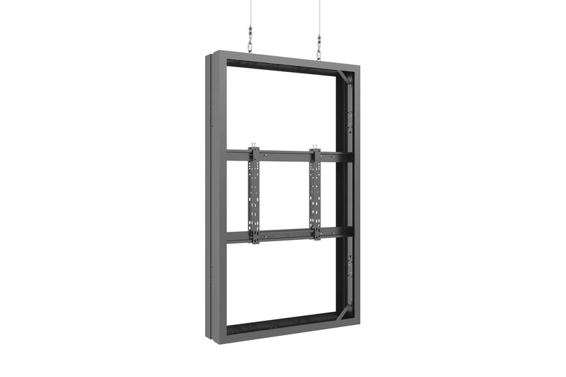 Multibrackets M Pro Series monteringssats - rygg mot rygg - f&ouml;r 2 LCD/plasmapaneler - vajer, medel - svart, RAL 9005