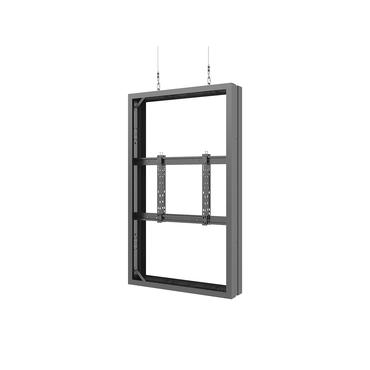 Multibrackets M Pro Series monteringssats - rygg mot rygg - f&ouml;r 2 LCD/plasmapaneler - vajer, medel - svart, RAL 9005