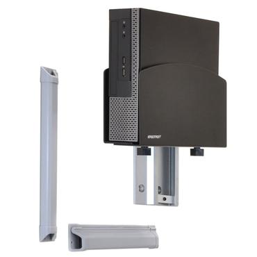 Ergotron LX Wall Mount System with Small CPU Holder - monteringskit f&ouml;r systemenhet/bildsk&auml;rm/tangentbord - sittande/st&aring;ende