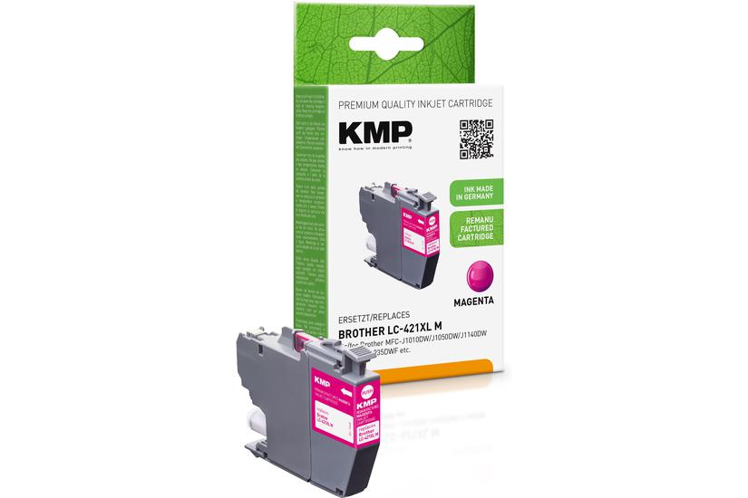 KMP Patrone Brother MFC-J1010DW LC421XLM magenta 500S. 7ml remanufactured